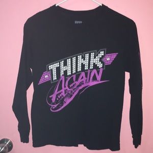 WWE Paige “Think Again” Long Sleeve Youth MEDIUM